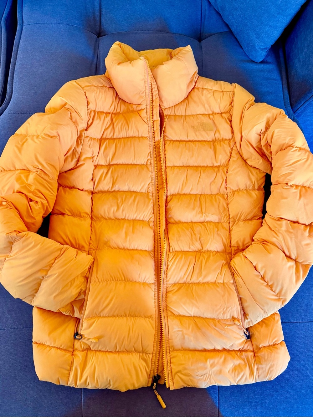 The North Face Kids Bright Orange Quilted Puffer Jacket
